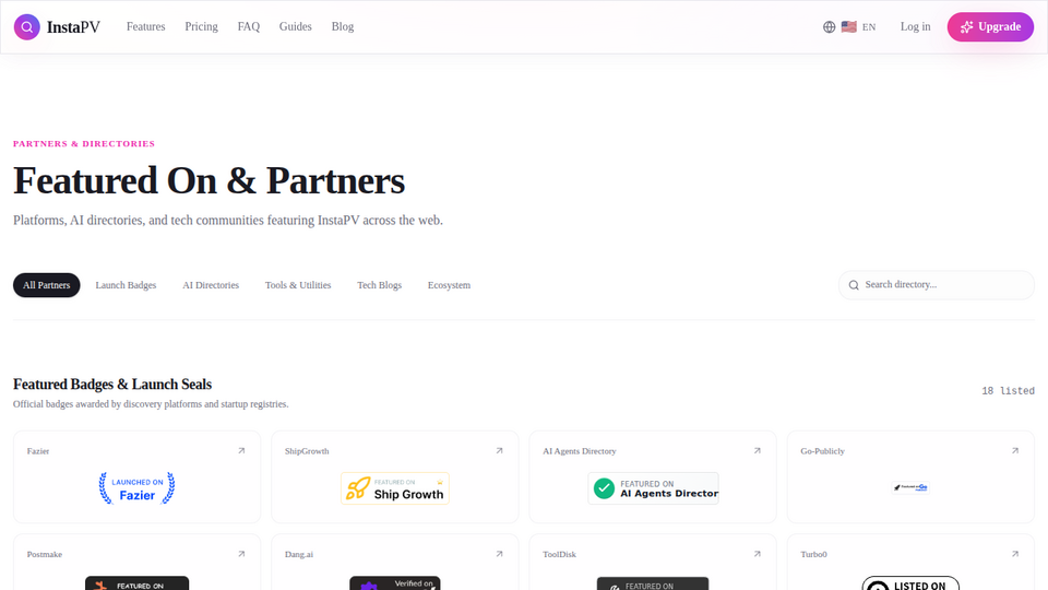 Screenshot of InstaPV