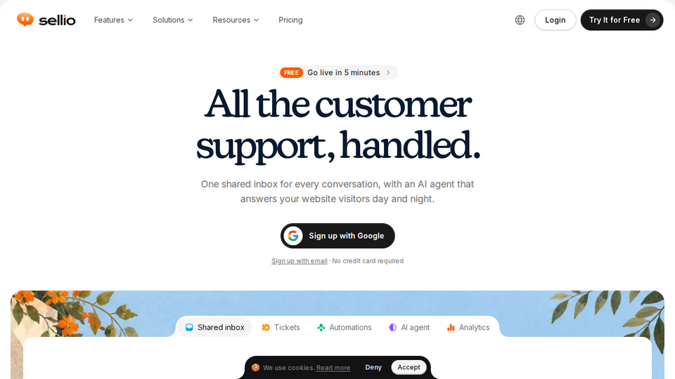 Screenshot of Sellio
