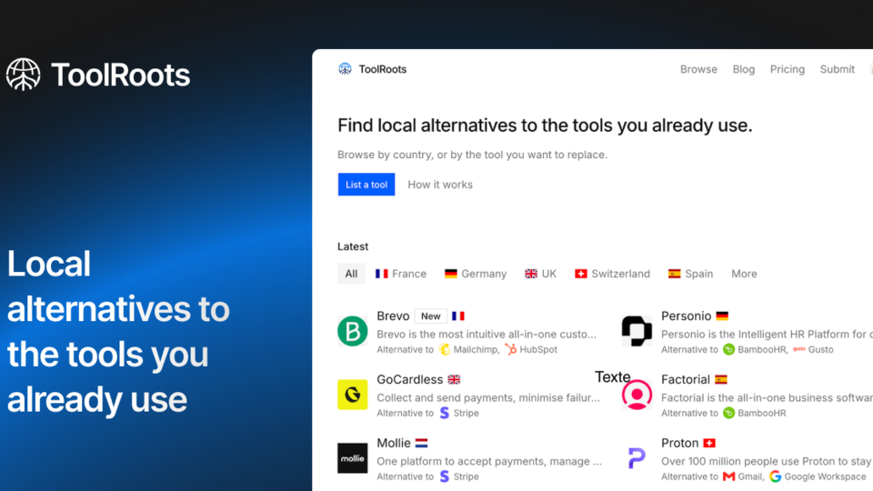 Screenshot of ToolRoots