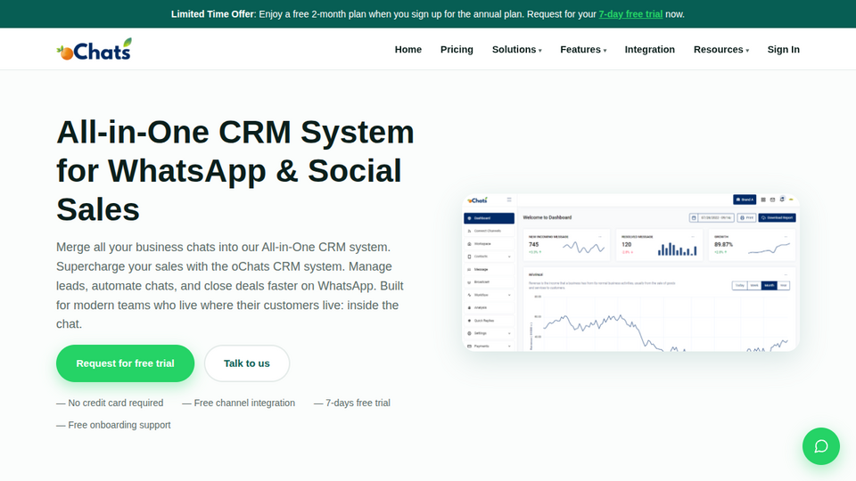 Screenshot of oChats