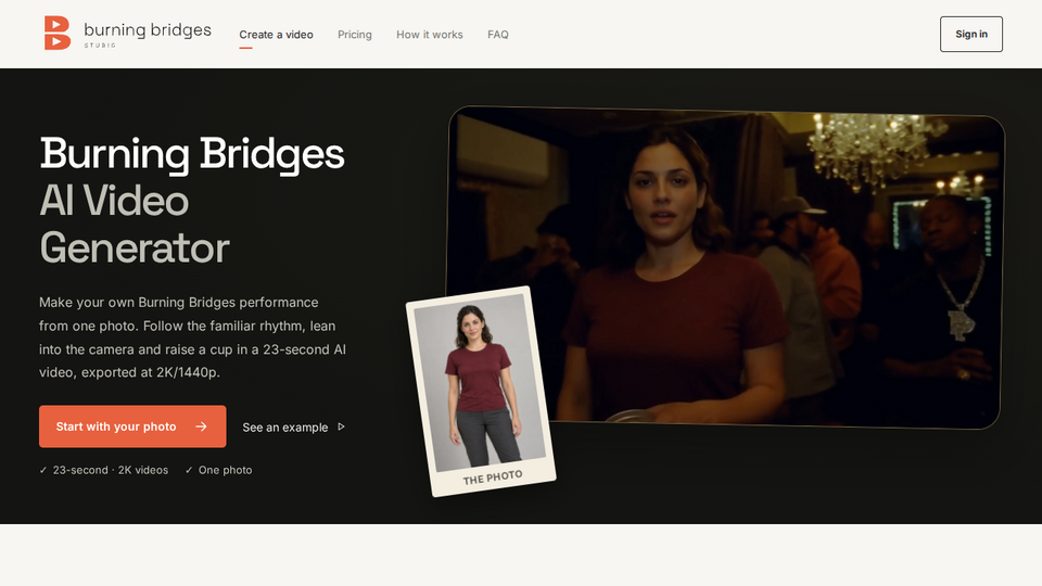 Screenshot of Burning Bridges Studio