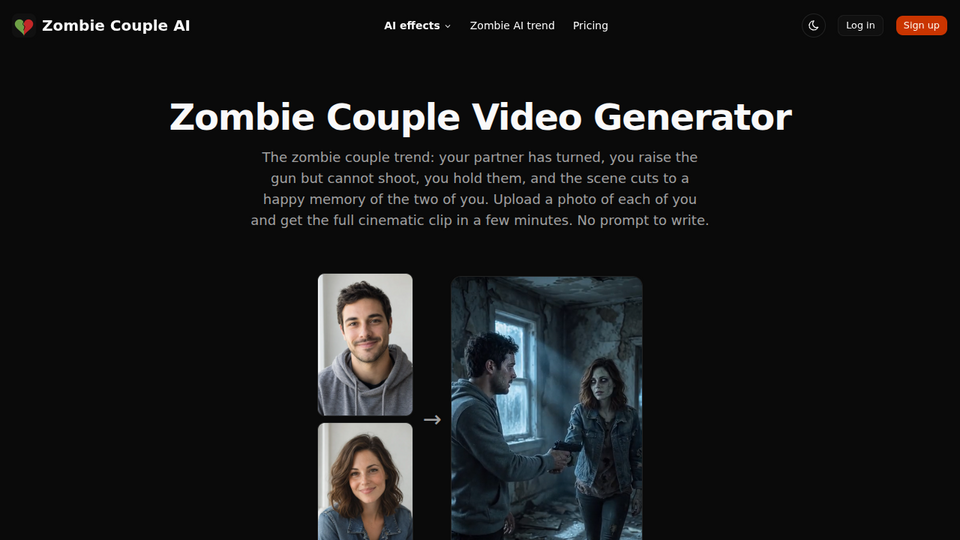 Screenshot of Zombie Couple AI