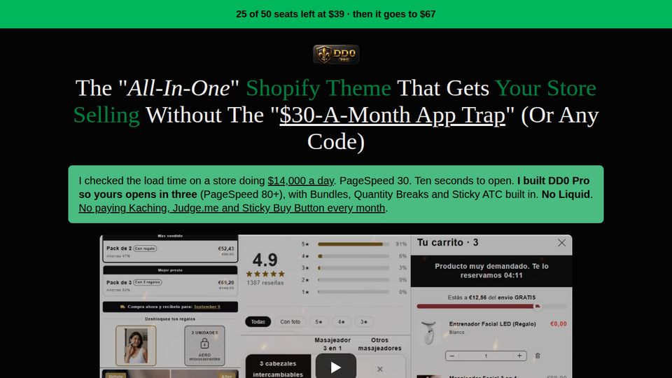 Screenshot of DD0 Pro