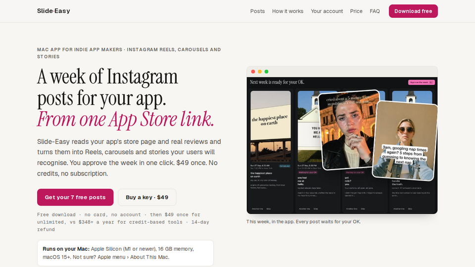 Screenshot of Slide-Easy