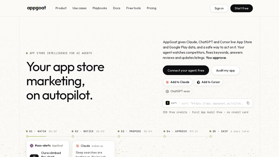 Screenshot of AppGoat