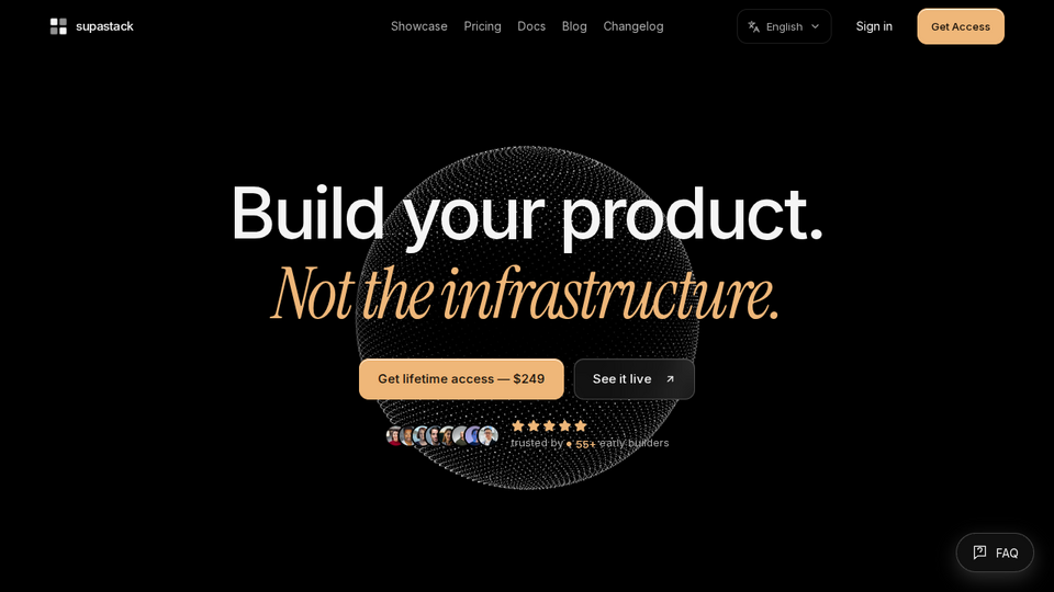 Screenshot of supastack